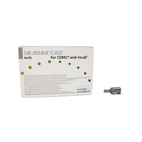 Ivoclar Vivadent 605325 IPS e.max CAD CEREC/inLab Dental Blocks LT C2 I12 5/Pk Ivoclar Vivadent 605325 IPS e.max CAD CEREC/inLab Dental Blocks LT C2 I12 5/Pk